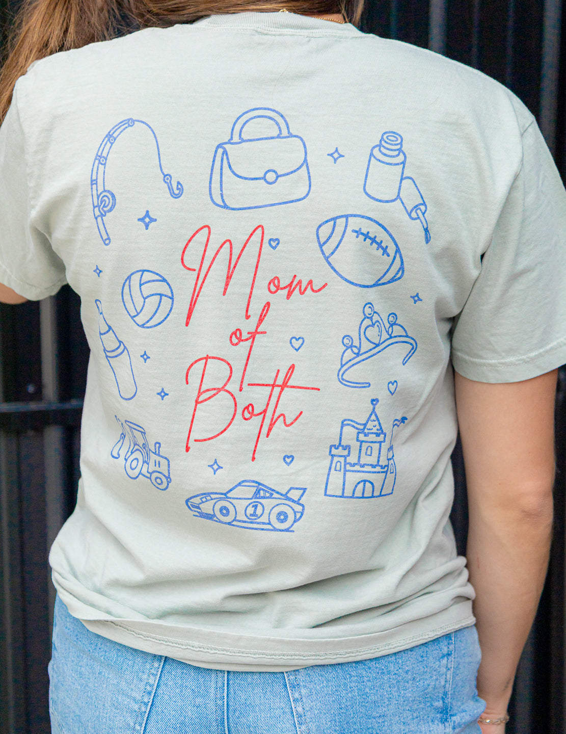Mom of Both Icon Comfort Colors Tee