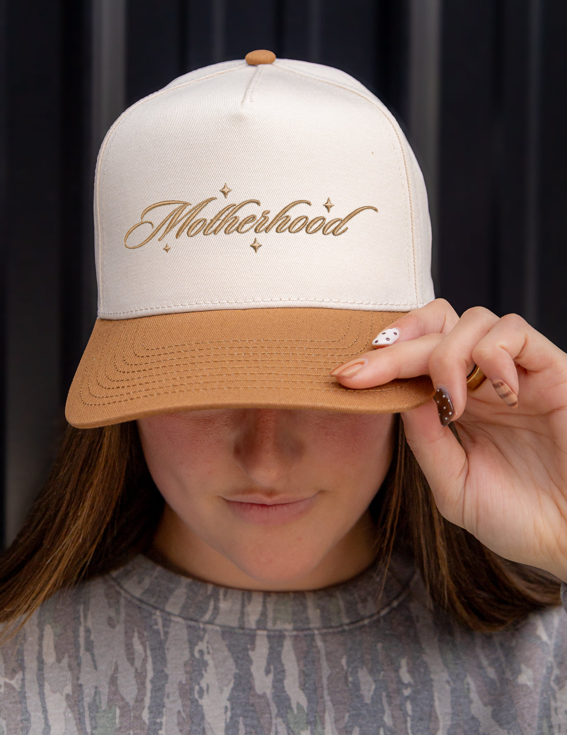 Motherhood Embroidered Snapback