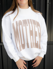 Mother Oversized Mock Neck Crewneck