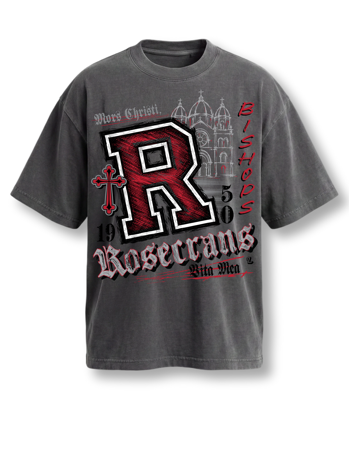 Streetwear Oversized Print ROSECRANS Tee