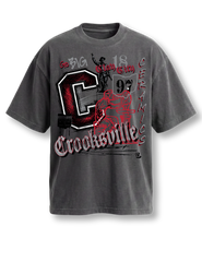 Streetwear Oversized Print CROOKSVILLE Tee