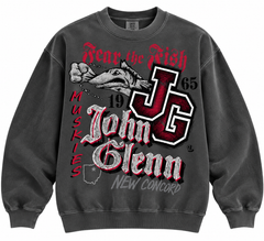 Streetwear Oversized Print JOHN GLENN Crewneck