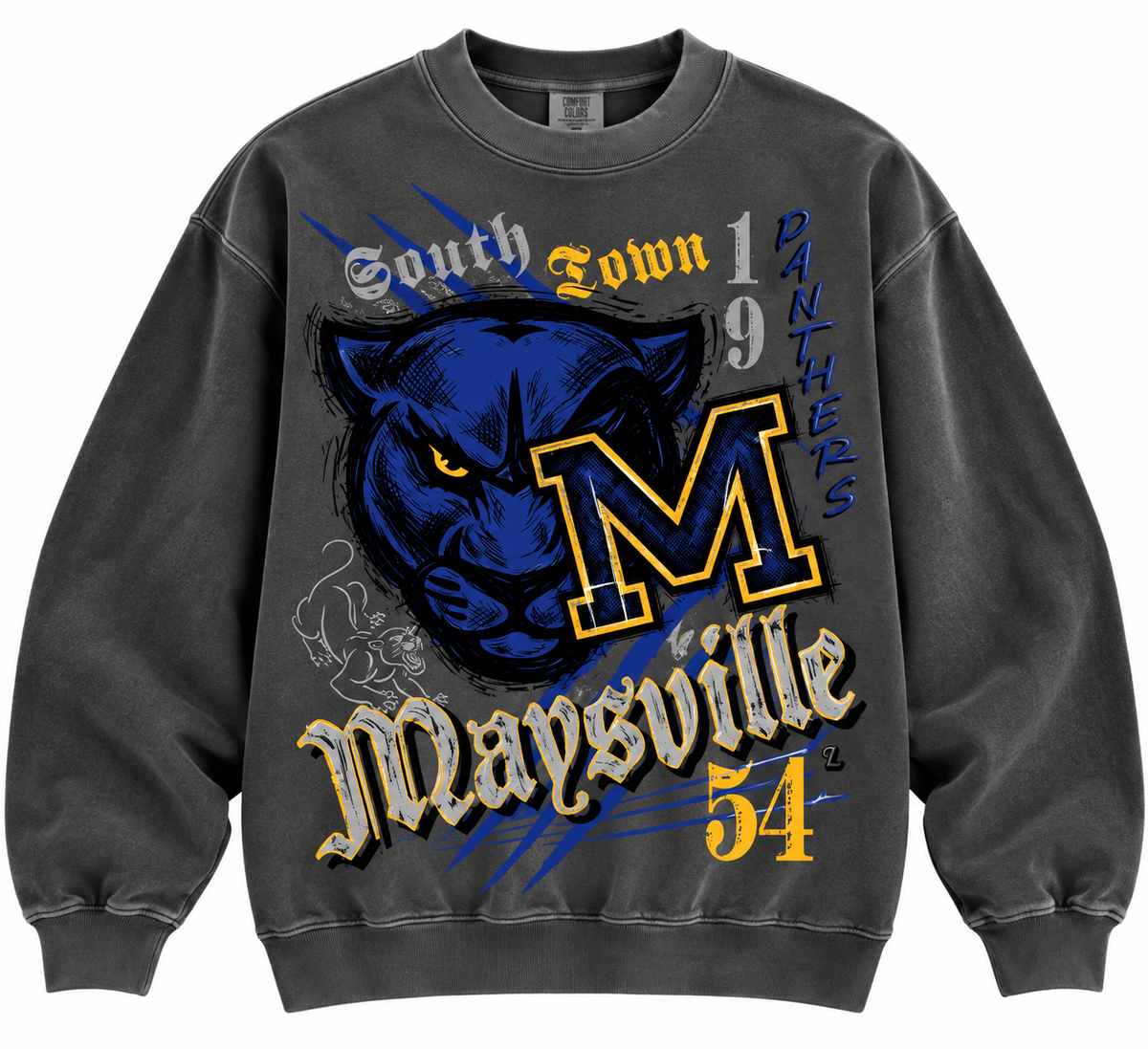 Streetwear Oversized Print MAYSVILLE Crewneck