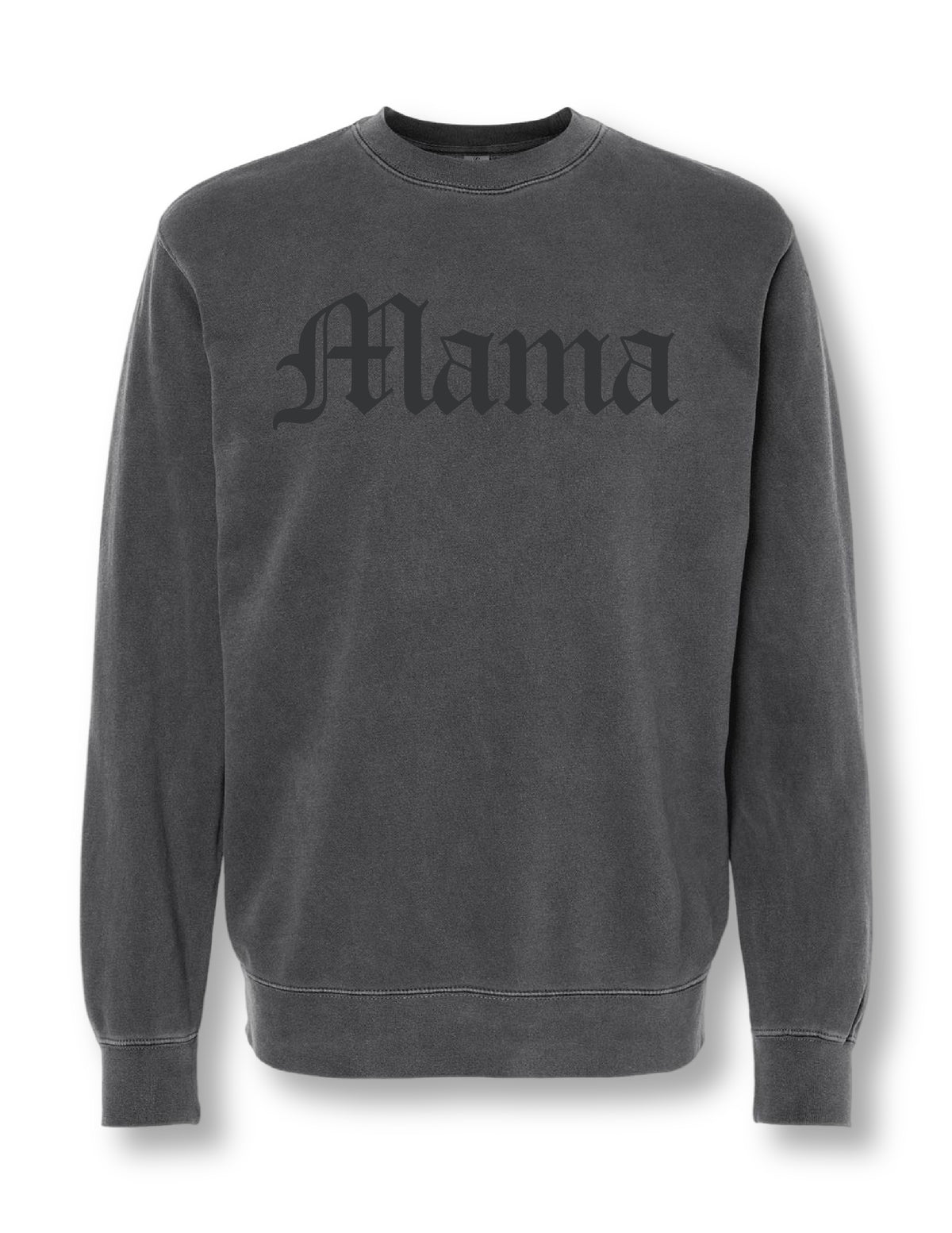 Mama Old English Embroidered Crewneck Sweatshirt