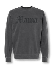 Mama Old English Embroidered Crewneck Sweatshirt