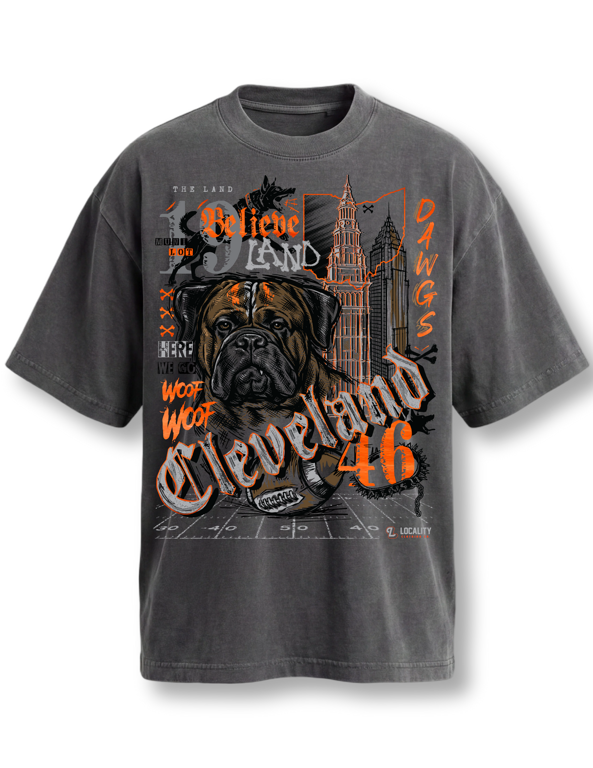 Streetwear Oversized Print Cleveland Tee