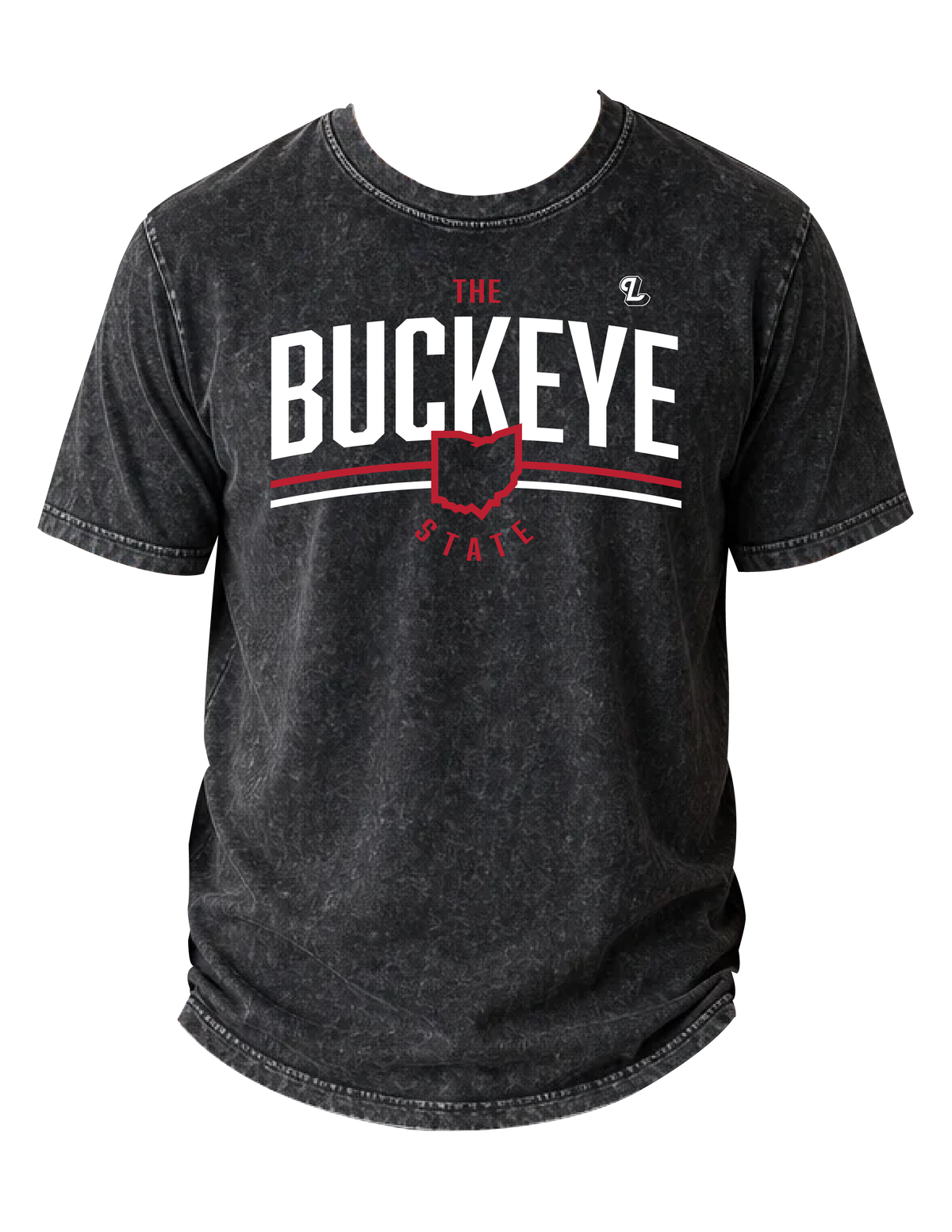 Ohio Arch Acid Wash Tee