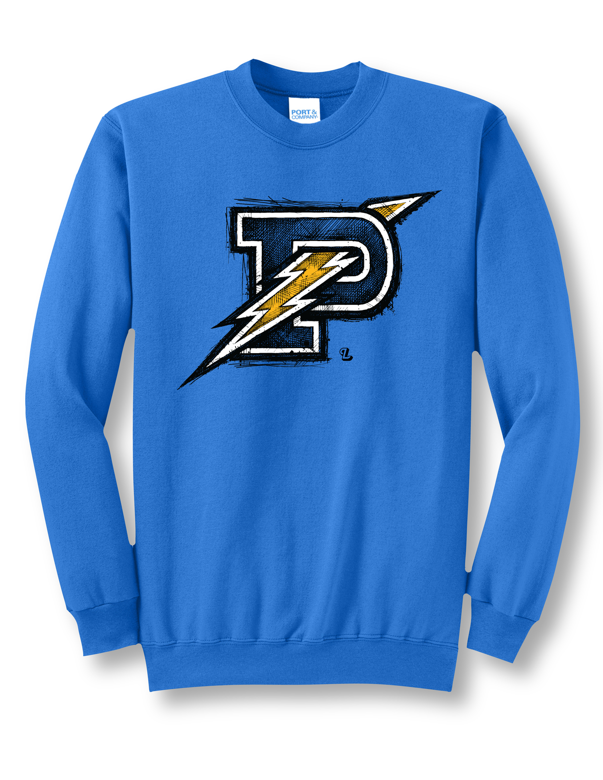 PHILO Rough Sketch Logo Crewneck Sweatshirt